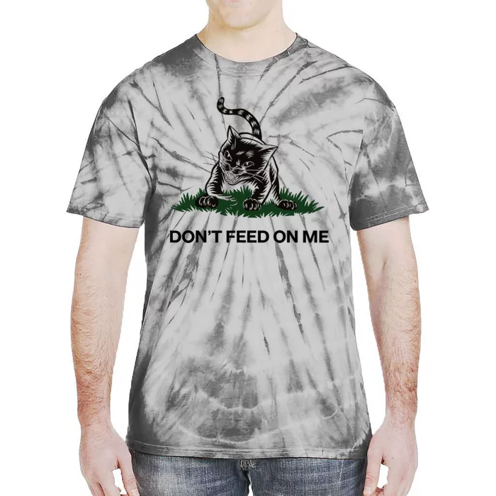 “Don’T Feed On Me” Gadsden Flag Style Cat Tie-Dye T-Shirt