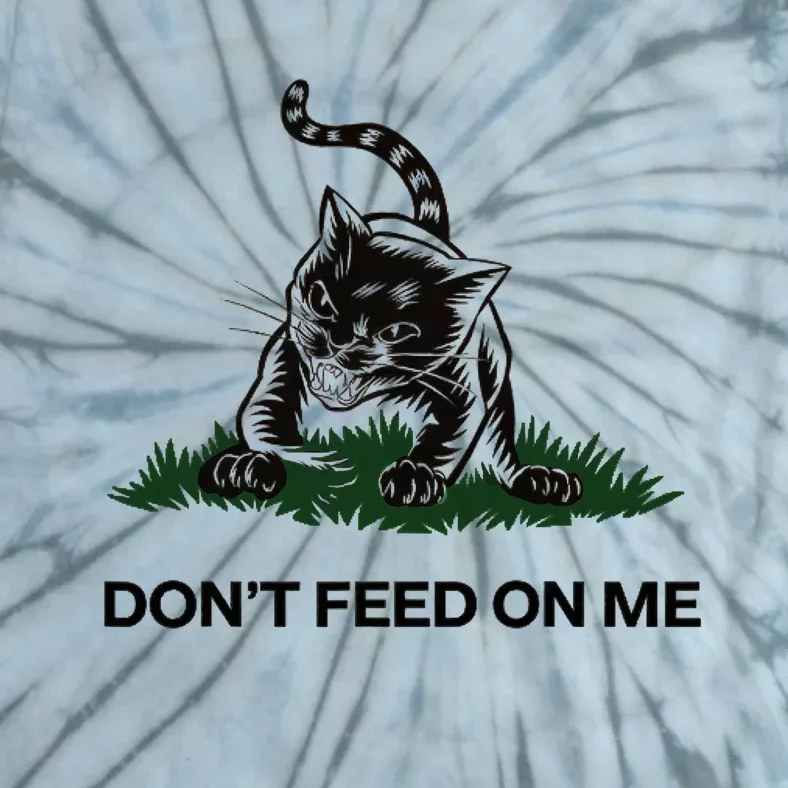 “Don’T Feed On Me” Gadsden Flag Style Cat Tie-Dye T-Shirt