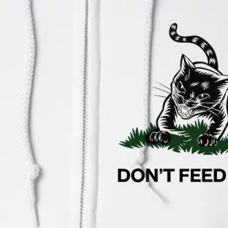 “Don’T Feed On Me” Gadsden Flag Style Cat Full Zip Hoodie