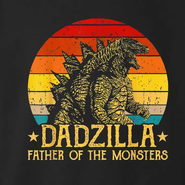 Dadzilla Father Of The Monsters Retro Toddler Hoodie