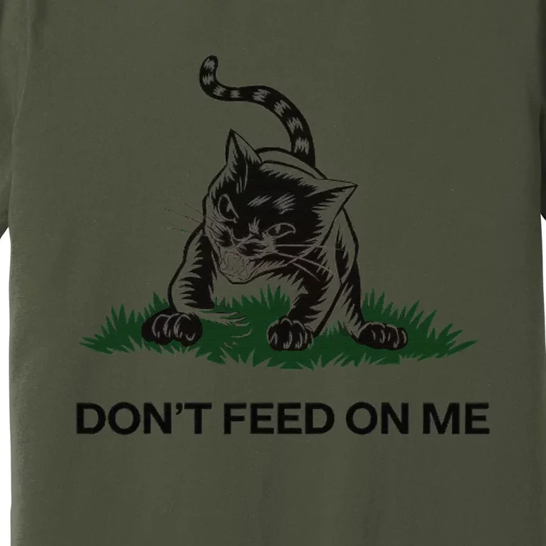 “Don’T Feed On Me” Gadsden Flag Style Cat Premium T-Shirt