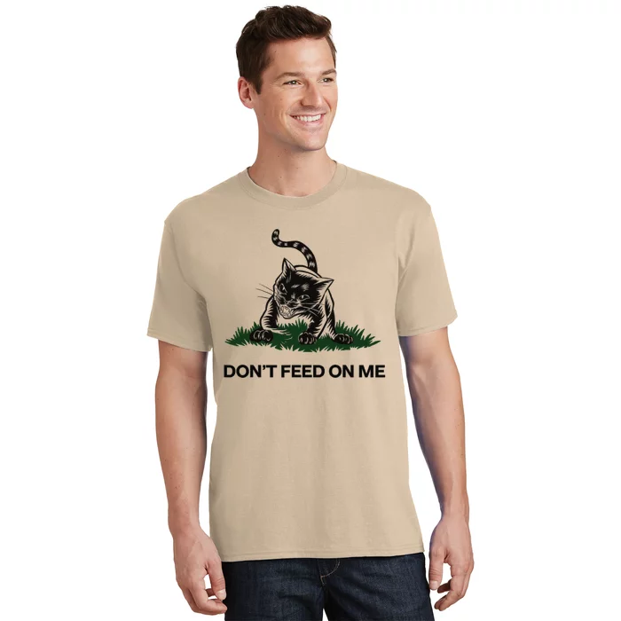 “Don’T Feed On Me” Gadsden Flag Style Cat T-Shirt