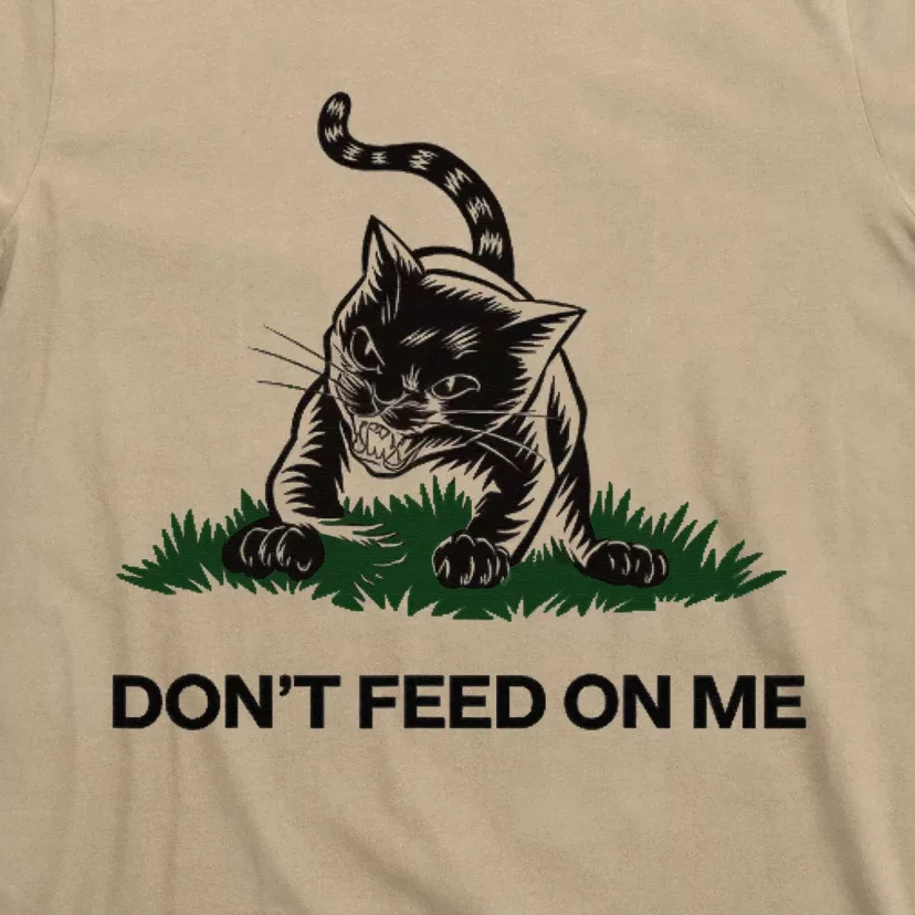 “Don’T Feed On Me” Gadsden Flag Style Cat T-Shirt