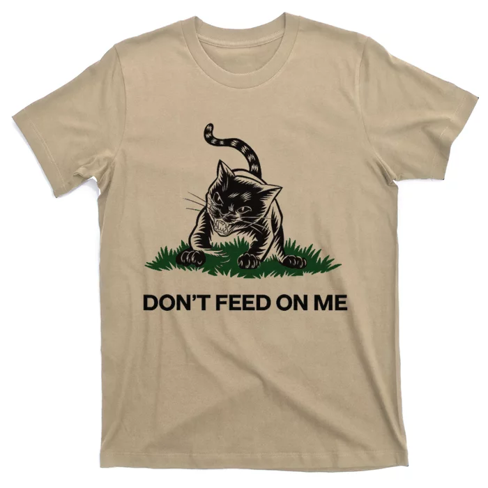 “Don’T Feed On Me” Gadsden Flag Style Cat T-Shirt