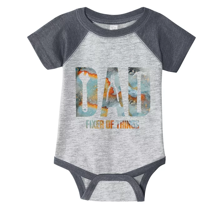 Dad Fixer Of All Things Funny Tools Dad Gifts Infant Baby Jersey Bodysuit