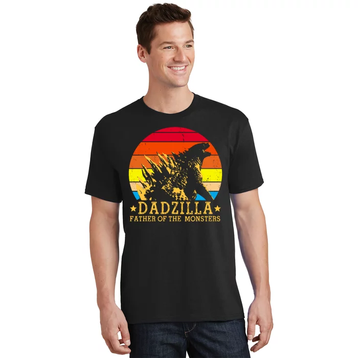 Dadzilla Father Of The Monsters Retro Vintage T-Shirt