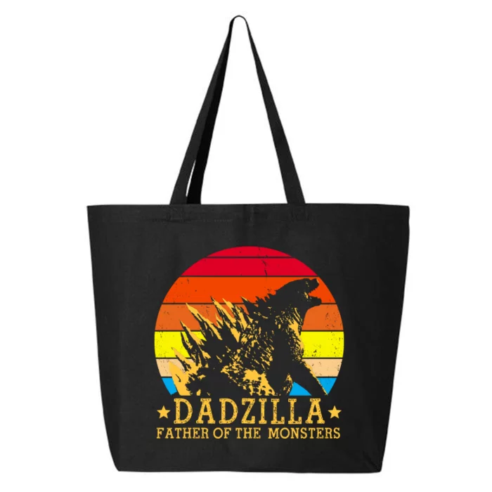 Dadzilla Father Of The Monsters Retro Vintage 25L Jumbo Tote