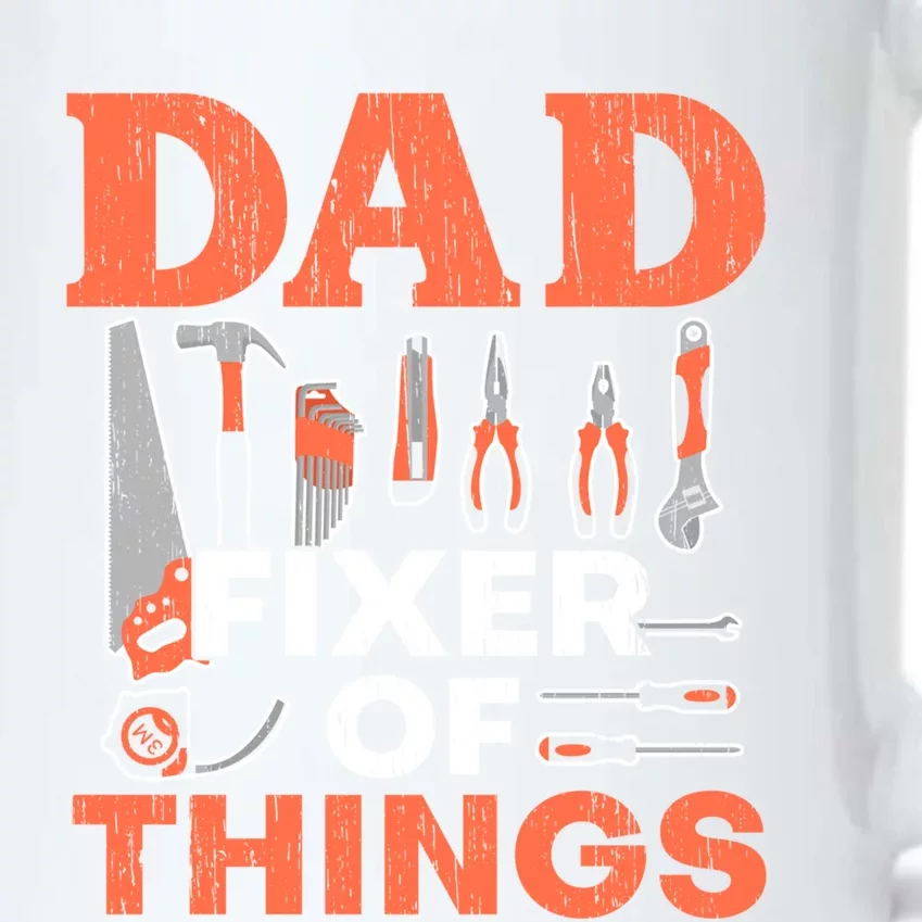 Dad Fixer Of Things Artisan Crafts Repair Fathers Day Gift Black Color Changing Mug