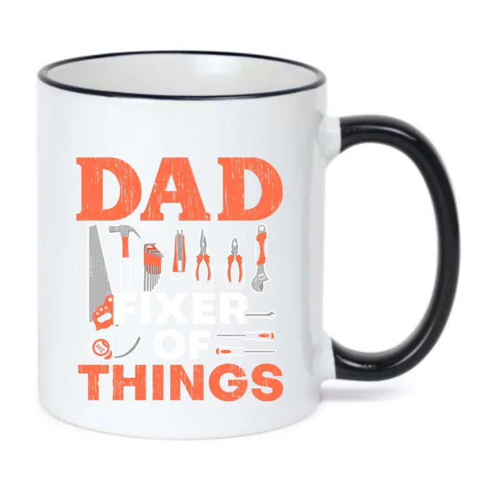 Dad Fixer Of Things Artisan Crafts Repair Fathers Day Gift Black Color Changing Mug