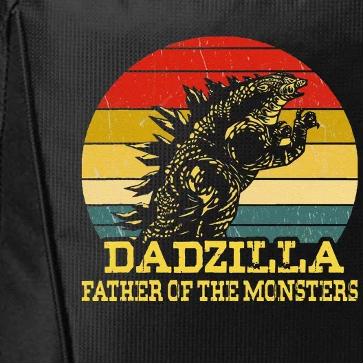 Dadzilla Father Of The Monsters Fathers Day Sunset City Backpack