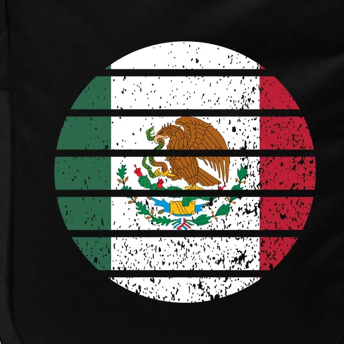 Distressed Flag Of Mexico Circle Impact Tech Backpack