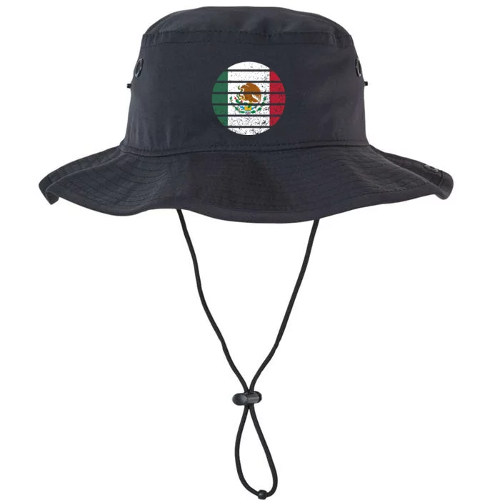 Distressed Flag Of Mexico Circle Legacy Cool Fit Booney Bucket Hat