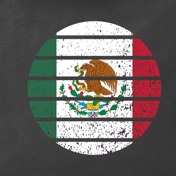 Distressed Flag Of Mexico Circle Zip Tote Bag