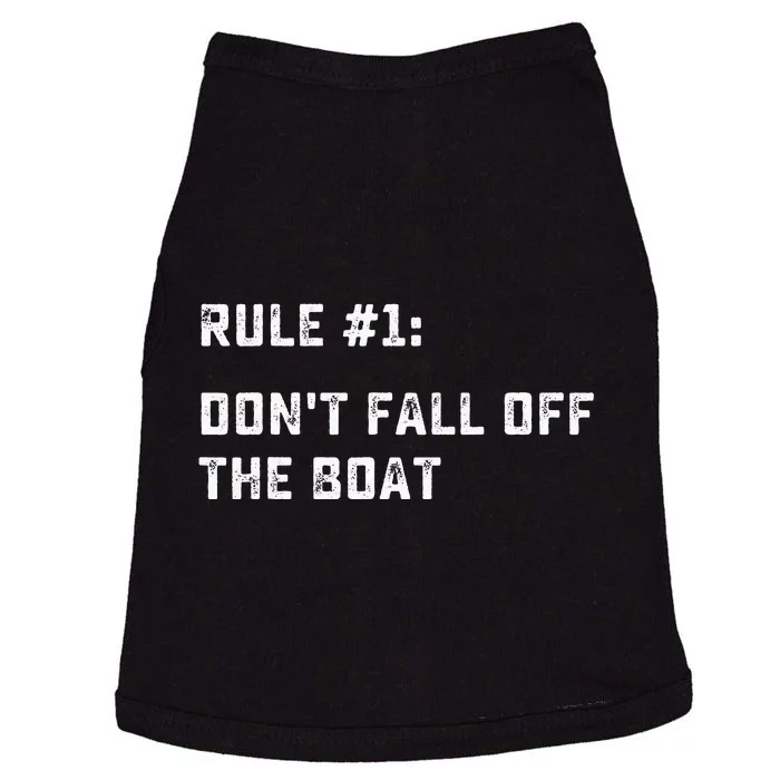 Dont Fall Off The Boat Funny Cruise Ship Vacation Doggie Tank