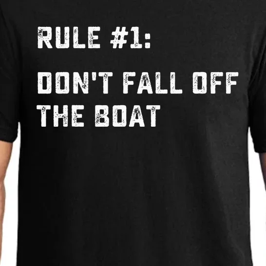 Dont Fall Off The Boat Funny Cruise Ship Vacation Pajama Set