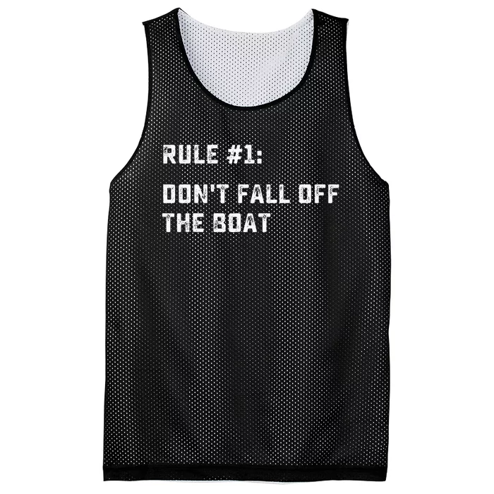 Dont Fall Off The Boat Funny Cruise Ship Vacation Mesh Reversible Basketball Jersey Tank