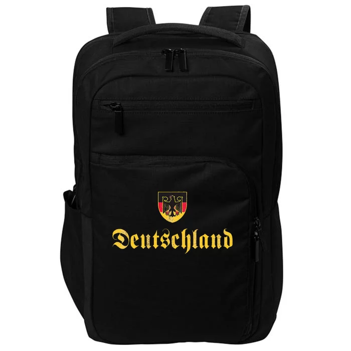 Deutschland Flag Of German I Love From Germany Impact Tech Backpack