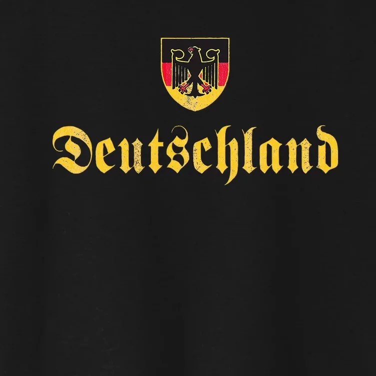 Deutschland Flag Of German I Love From Germany Women's Crop Top Tee