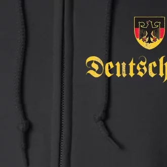 Deutschland Flag Of German I Love From Germany Full Zip Hoodie