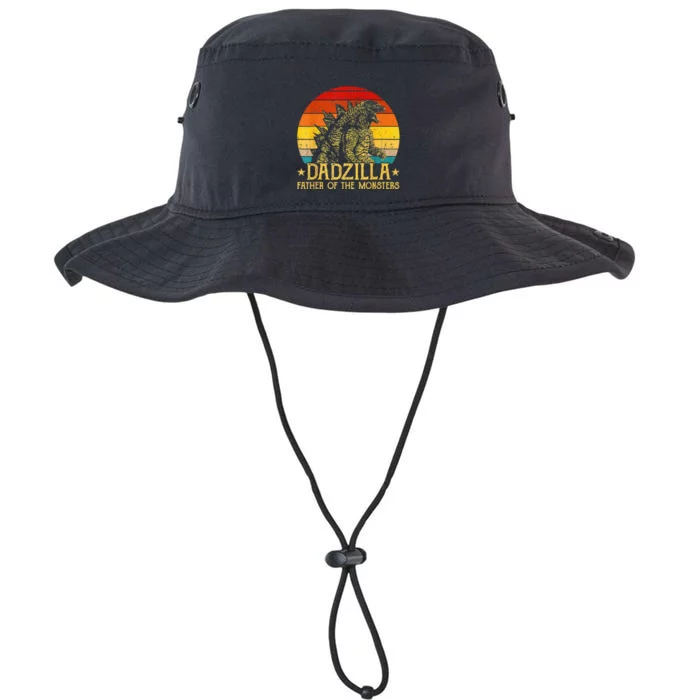 Dadzilla Father Of The Monsters Retro Sunset Legacy Cool Fit Booney Bucket Hat