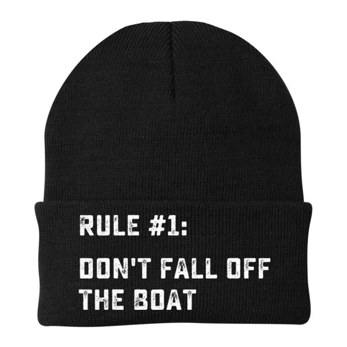 Dont Fall Off The Boat Funny Cruise Ship Vacation Knit Cap Winter Beanie