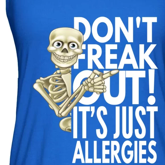 Don't Freak Out! It's Just Allergies By Yoray Gift Ladies Essential Flowy Tank