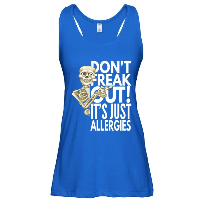 Don't Freak Out! It's Just Allergies By Yoray Gift Ladies Essential Flowy Tank