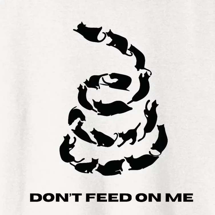 DonT Feed On Me Cats Women's Crop Top Tee