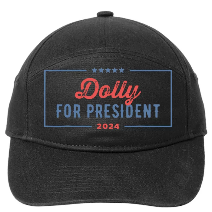 Dolly For President 2024 Retro 7-Panel Snapback Hat