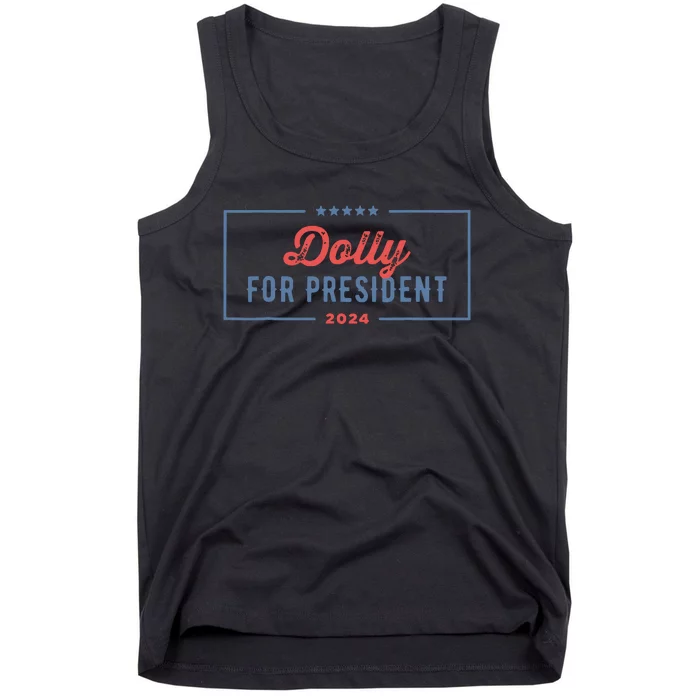 Dolly For President 2024 Retro Tank Top