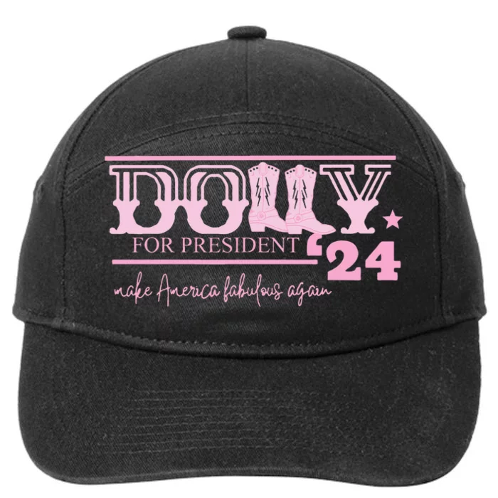 Dolly For President Personalized Dolly 7-Panel Snapback Hat