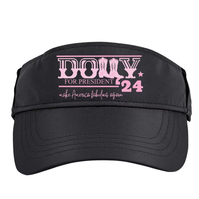 Dolly For President Personalized Dolly Adult Drive Performance Visor