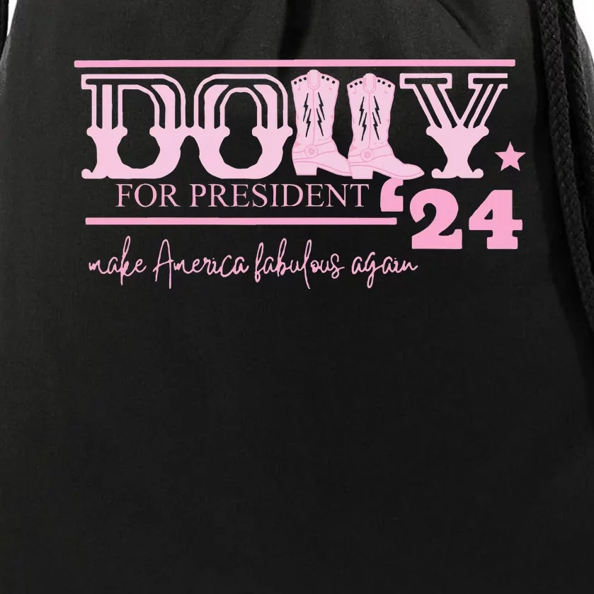 Dolly For President Personalized Dolly Drawstring Bag