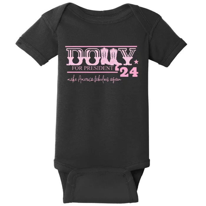 Dolly For President Personalized Dolly Baby Bodysuit