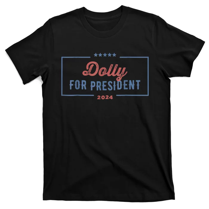 Dolly For President 2024 Retro T-Shirt