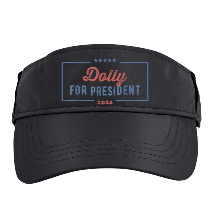 Dolly For President 2024 Retro Adult Drive Performance Visor