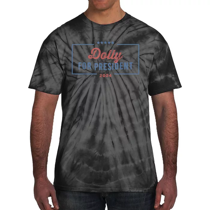 Dolly For President 2024 Retro Tie-Dye T-Shirt