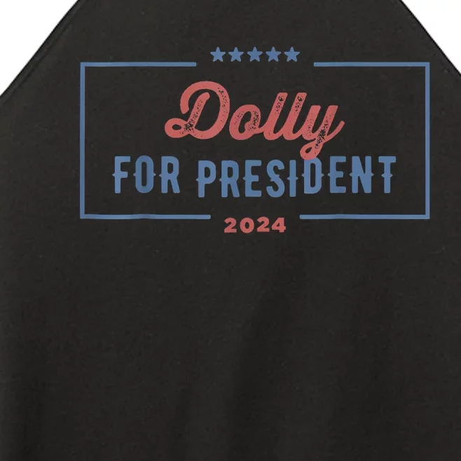 Dolly For President 2024 Retro Women’s Perfect Tri Rocker Tank