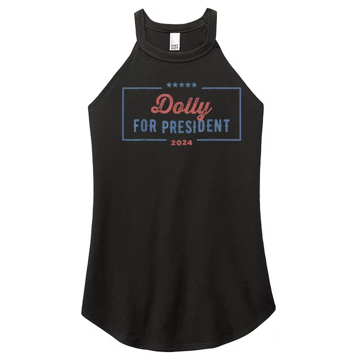 Dolly For President 2024 Retro Women’s Perfect Tri Rocker Tank