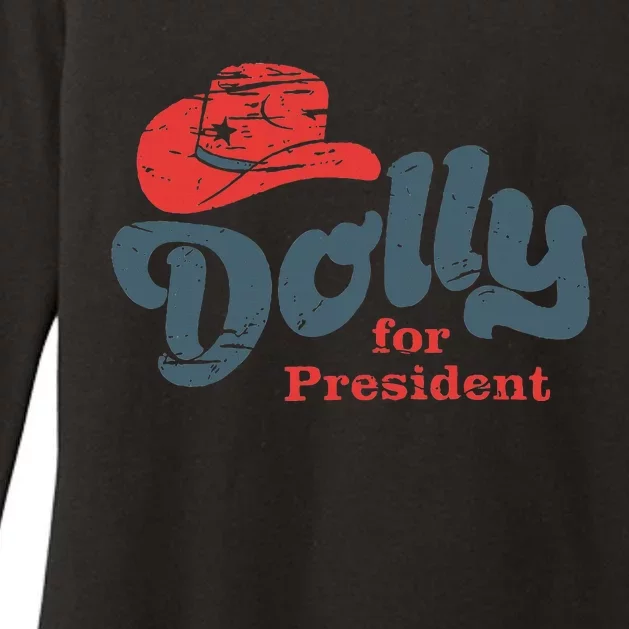 Dolly For President Womens CVC Long Sleeve Shirt