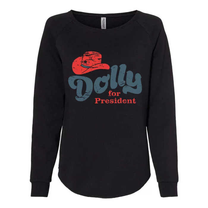 Dolly For President Womens California Wash Sweatshirt