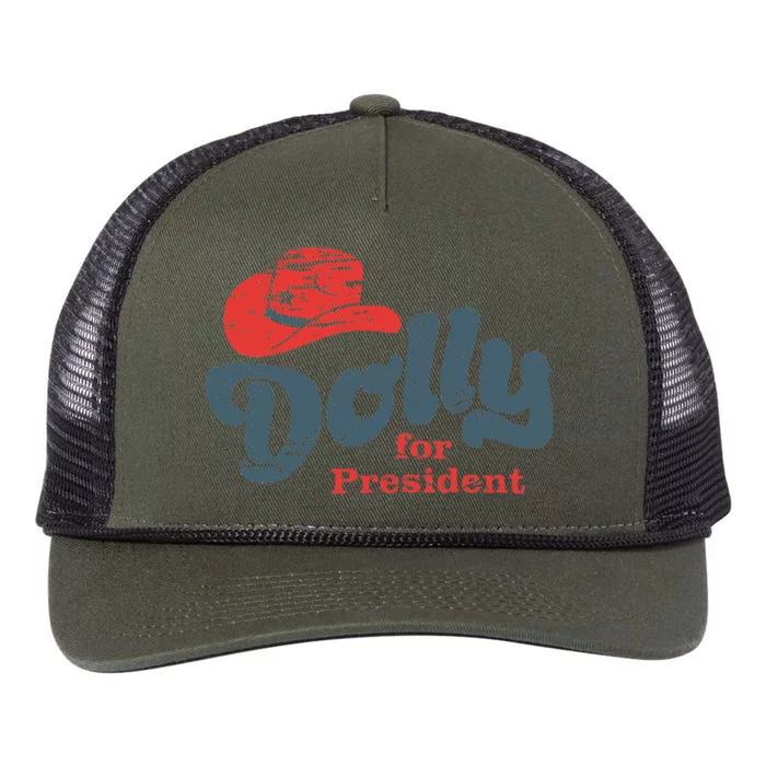 Dolly For President Retro Rope Trucker Hat Cap