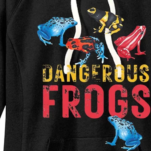 Dangerous Frogs P.O.I.S.O.N Dart Frogs Frog Lover Women's Fleece Hoodie