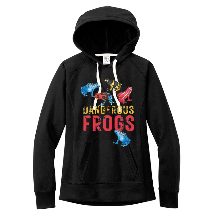 Dangerous Frogs P.O.I.S.O.N Dart Frogs Frog Lover Women's Fleece Hoodie