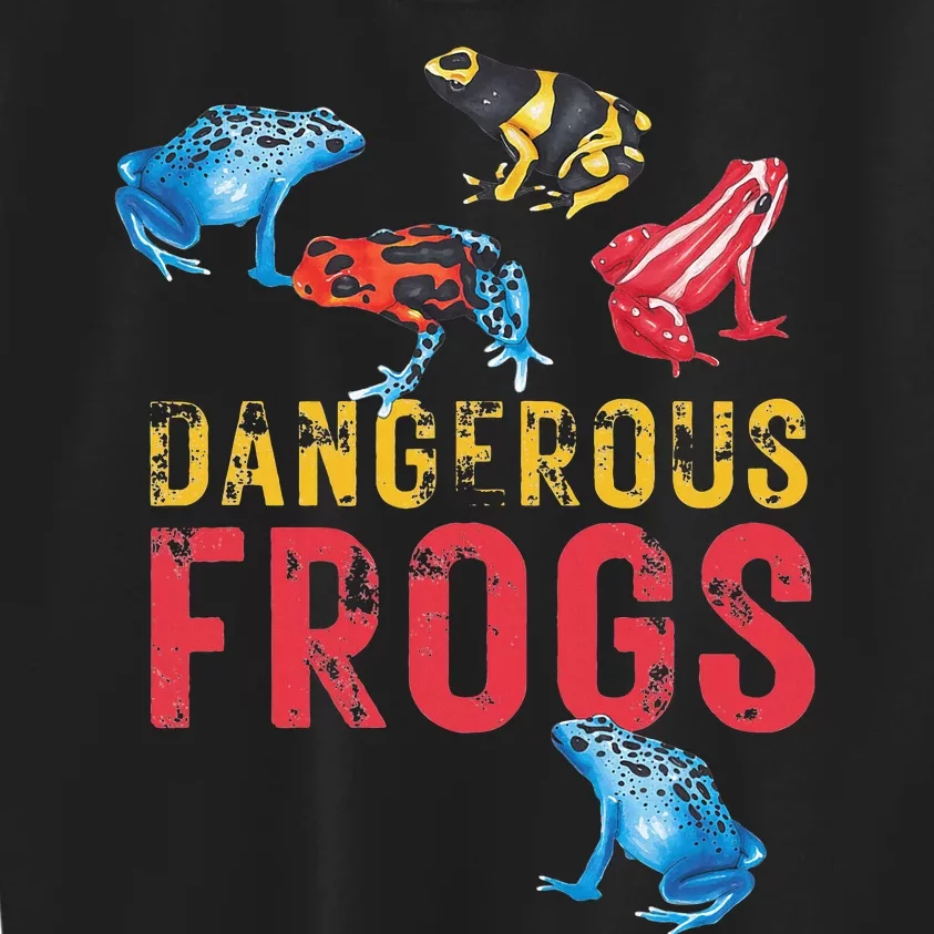 Dangerous Frogs P.O.I.S.O.N Dart Frogs Frog Lover Kids Sweatshirt