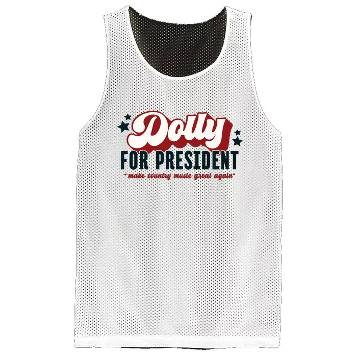 Dolly For President Mesh Reversible Basketball Jersey Tank