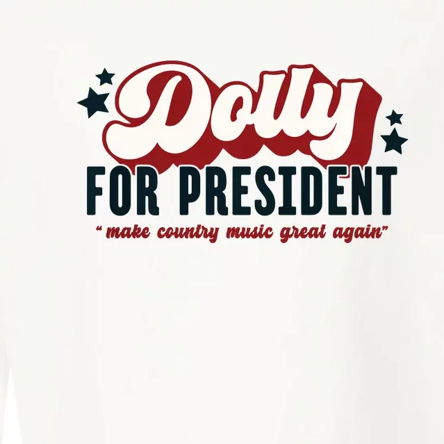 Dolly For President Cropped Pullover Crew