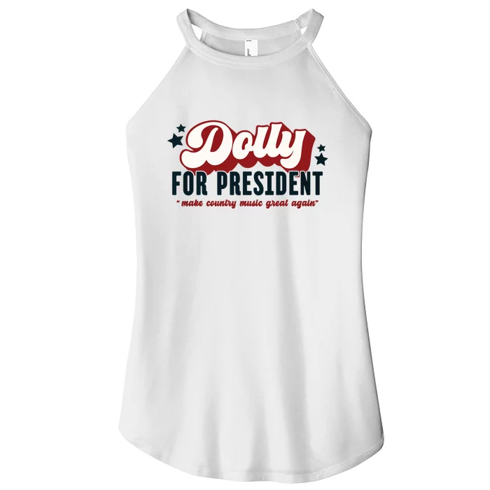 Dolly For President Women’s Perfect Tri Rocker Tank