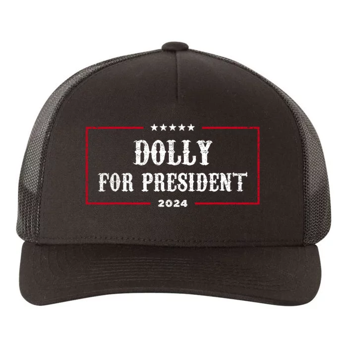 Dolly For President Funny 2024 Election Yupoong Adult 5-Panel Trucker Hat