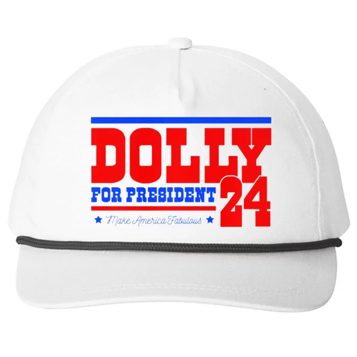 Dolly For President Premium Snapback Five-Panel Rope Hat